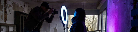 Lost-Place-SHooting mit LED-Dauerlicht