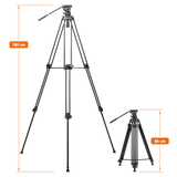 V9i professional video tripod