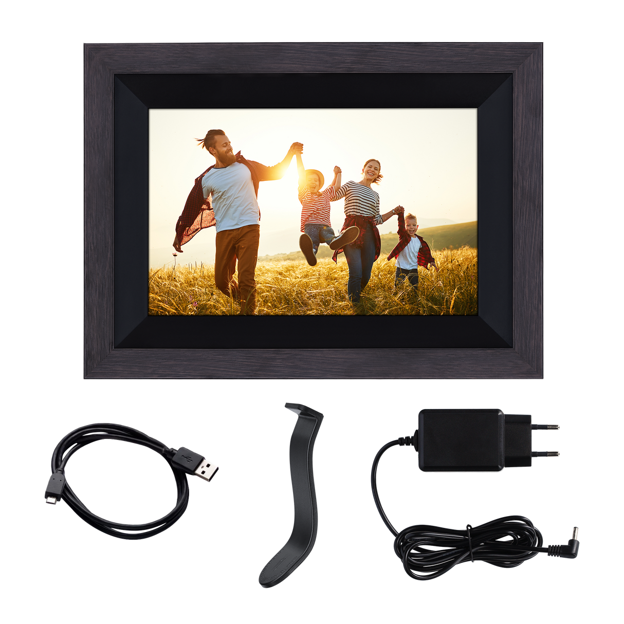 Smarter picture frame | 10 "Diagonal | WIFI | App Control | Wood frame | Model 105