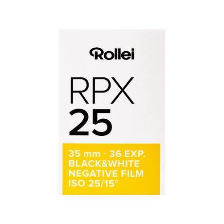 RPX black and white negative film | 35 mm | 36 recordings | ISO 25/100/400